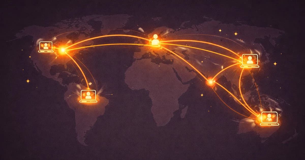 Global remote team collaboration across time zones